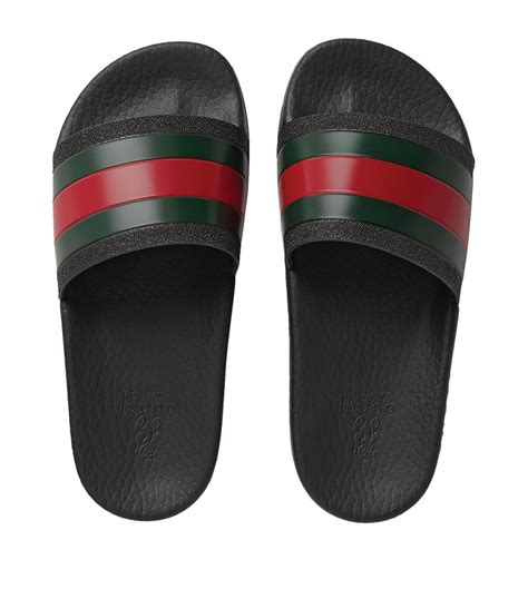 gucci slides web slides|Gucci slides web stripe slide.